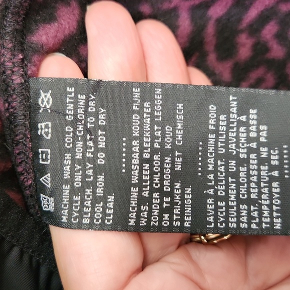 Harley-Davidson Women's Purple Cheetah Print Fleece Jacket Size Medium - Picture 11 of 12